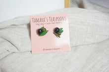 Load image into Gallery viewer, Olives in Leaves Earrings: The Fruitful & Prosperous Collection