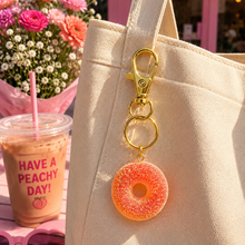 Load image into Gallery viewer, Gummy Peach Rings Bag Charms