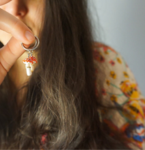 Load image into Gallery viewer, Realistic Toadstool Mushroom Earrings