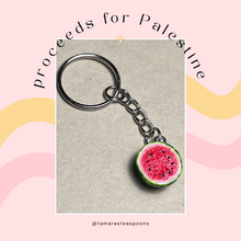 Load image into Gallery viewer, Proceeds for Palestine - Half Watermelon Keychain
