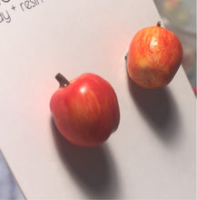 Load image into Gallery viewer, Apple Fruit Earring Studs