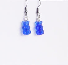 Load image into Gallery viewer, Blue Gummy Bear Earrings