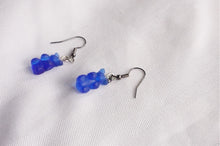 Load image into Gallery viewer, Blue Gummy Bear Earrings