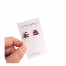 Load image into Gallery viewer, Chocolate Cake earrings