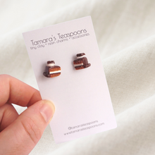 Load image into Gallery viewer, Chocolate Cake earrings