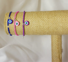 Load image into Gallery viewer, Pink Evil Eye Bracelet