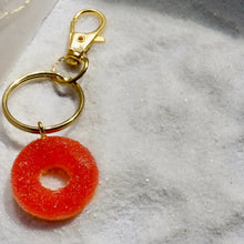 Load image into Gallery viewer, Gummy Peach Rings Bag Charms
