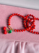 Load image into Gallery viewer, Cherry on Top Beaded Necklacr
