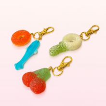 Load image into Gallery viewer, Gummy Peach Rings Bag Charms
