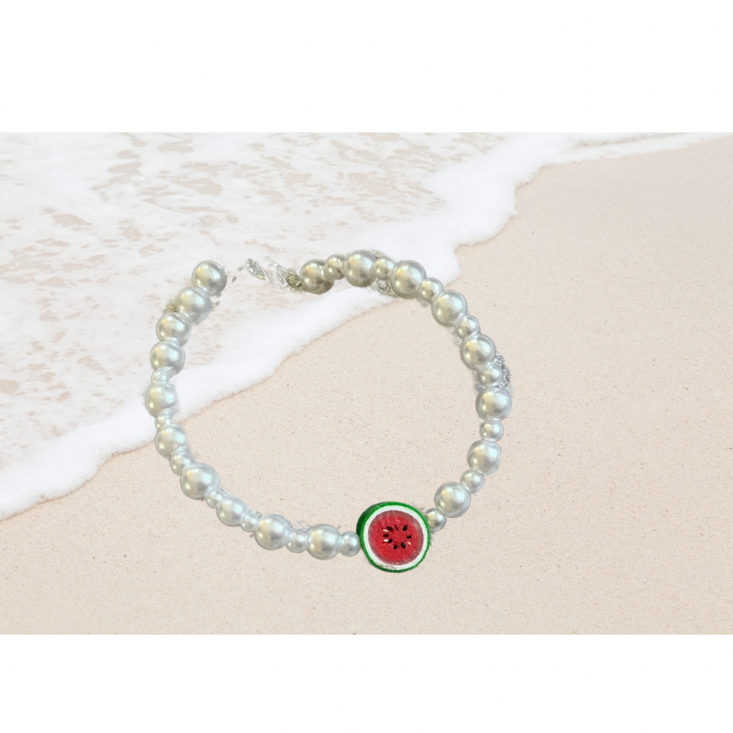 To the Sea - Palestine Watermelon Bracelet