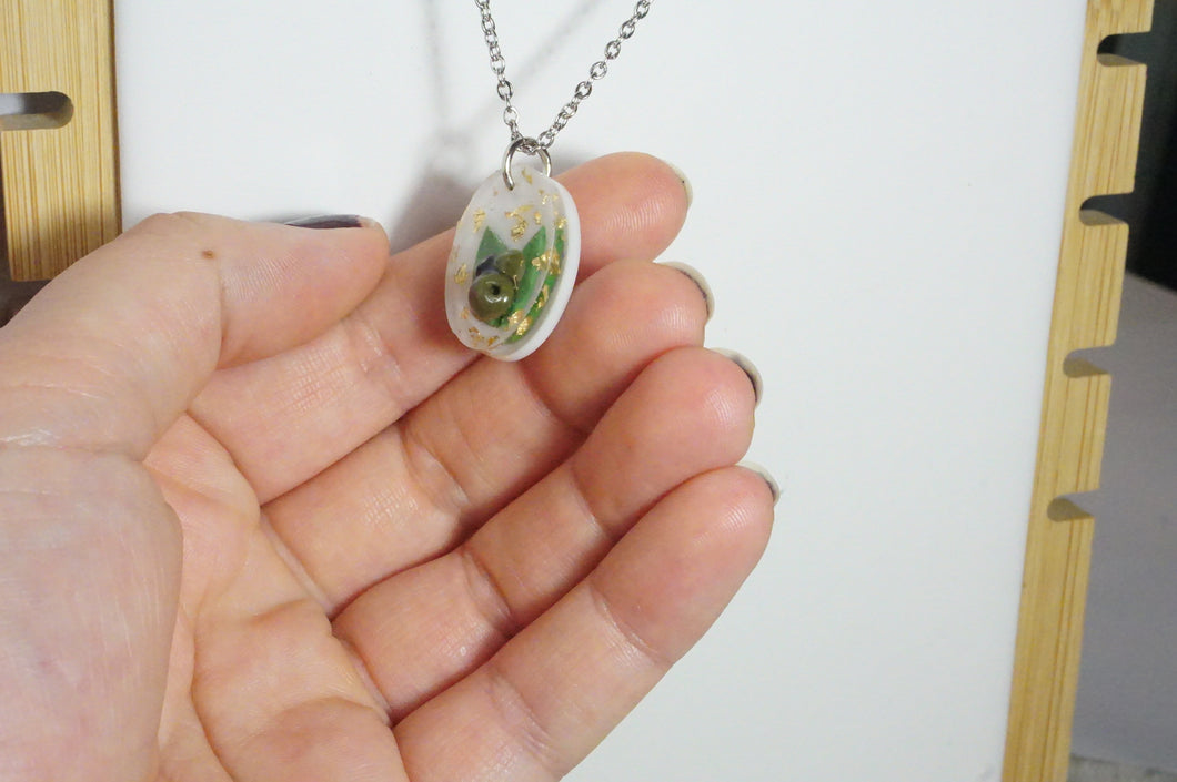 Olives & Leaves Pendant Necklace: The Fruitful & Prosperous Collection