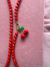 Load image into Gallery viewer, Cherry on Top Beaded Necklacr

