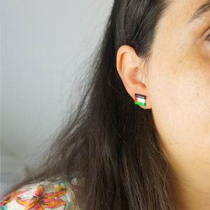 Proceeds for Palestine - Flag Earrings