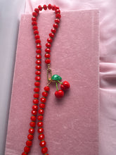 Load image into Gallery viewer, Cherry on Top Beaded Necklacr
