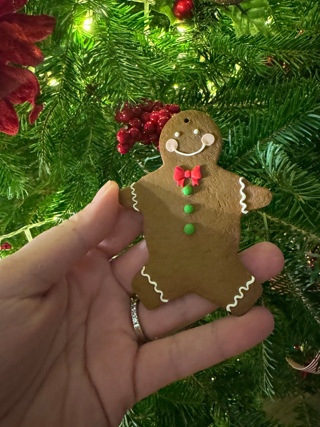 Gingerbread Man Christmas Ornament