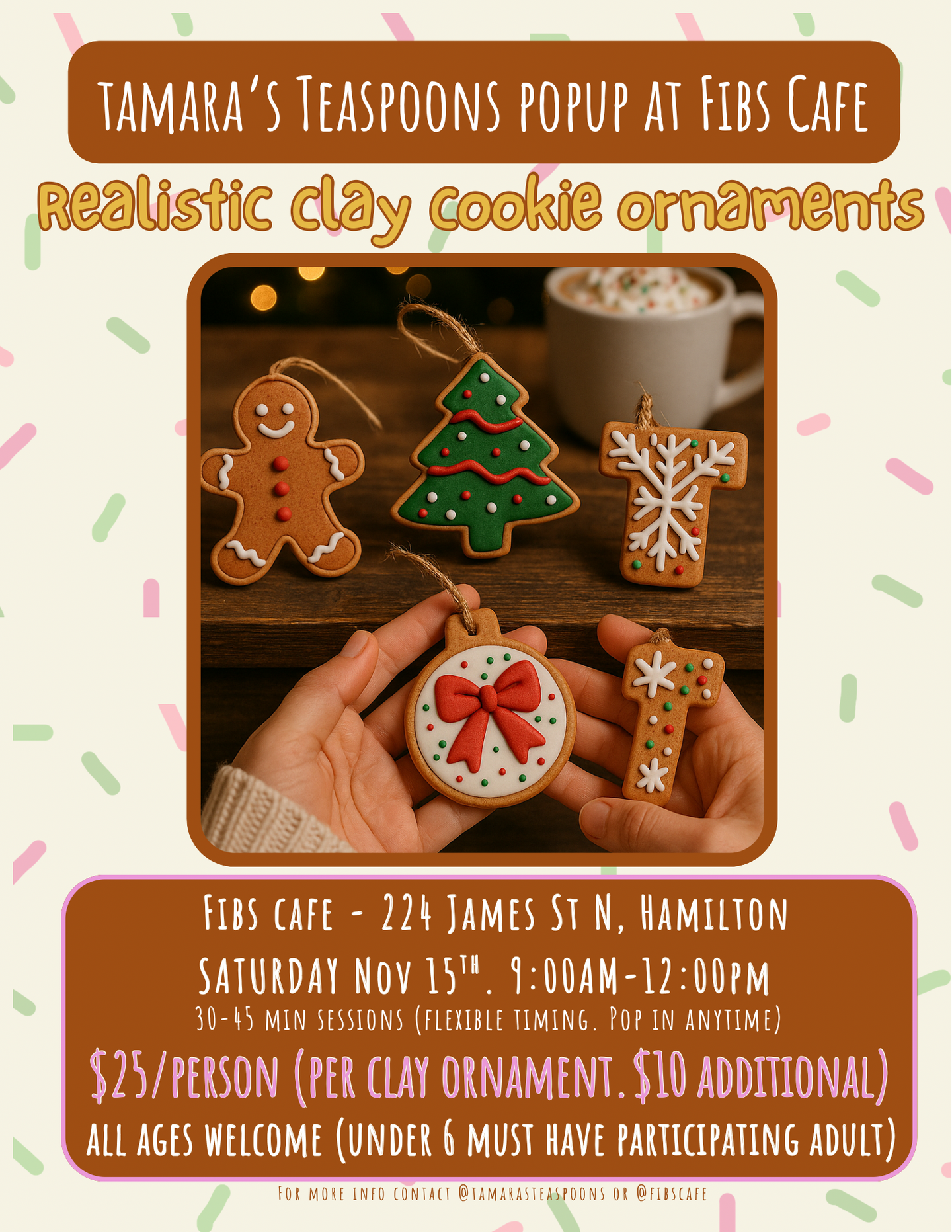 Christmas Cookie Ornament Workshop Activity!