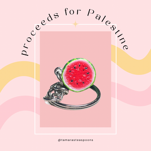 Proceeds for Palestine - Half Watermelon Keychain