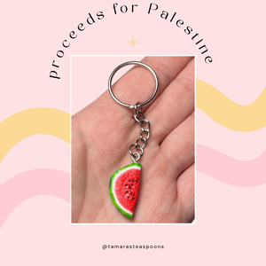 Proceeds for Palestine: Watermelon Keychain