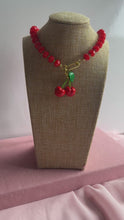 Load and play video in Gallery viewer, Cherry on Top Beaded Necklacr
