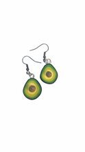 Load image into Gallery viewer, XL Avocado Fruit Dangling Earrings
