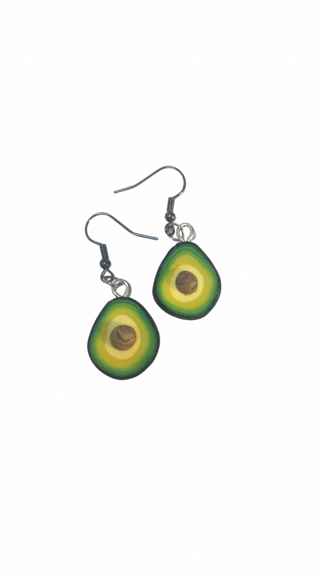 XL Avocado Fruit Dangling Earrings