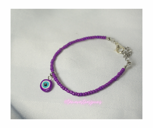 Purple Evil Eye Bracelet
