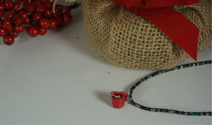 Christmas mug necklace (Cozy Christmas Collection)