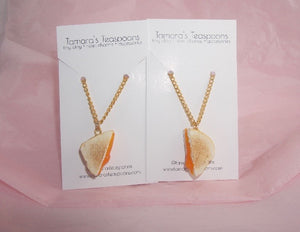 Grilled Cheese Necklace Pair