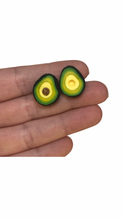 Load image into Gallery viewer, XL Realistic Avocado Fruit Earring Studs
