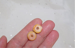 SALE - Tiny Plain Donut Earring Studs