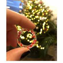 Load image into Gallery viewer, Resin Ring Candy Canes
