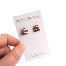 Load image into Gallery viewer, Chocolate Cake earrings
