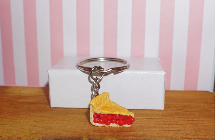 SALE - Cherry Pie Keychain