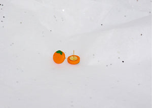 SALE - 2D Orange Studs