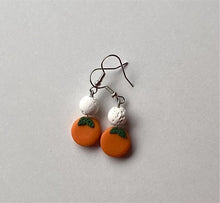 Load image into Gallery viewer, Orange Fruit Earrings + oil purfume
