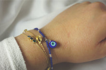 Load image into Gallery viewer, Blue evil eye bracelet
