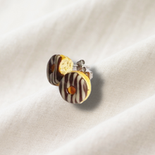 Load image into Gallery viewer, Chocolate glazed striped donuts

